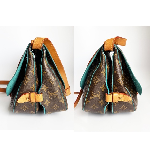 Louis Vuitton Limited Edition Saumur Bag Monogram Flore Perforated 2012 Cruise - Picture 5 of 14